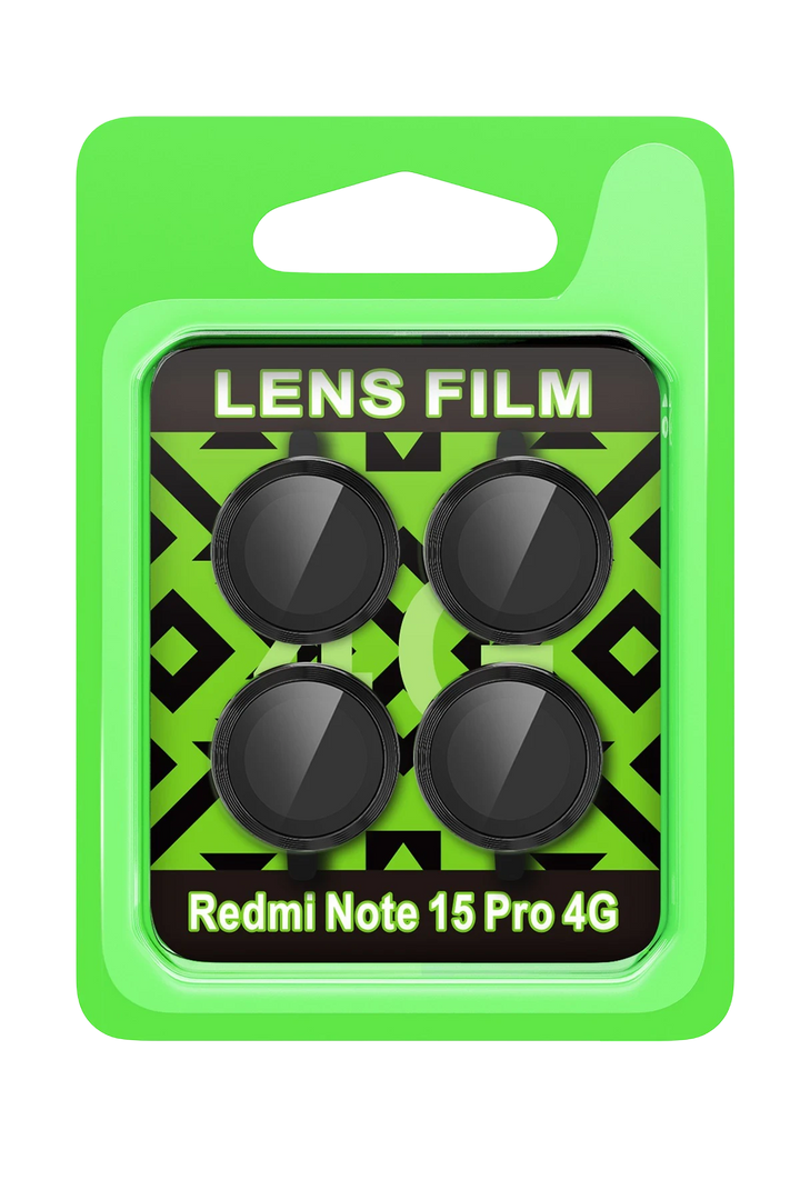 nebaktın Xiaomi Redmi Note 15 Pro 4G Raze Metal Kamera Lens - Siyah 1