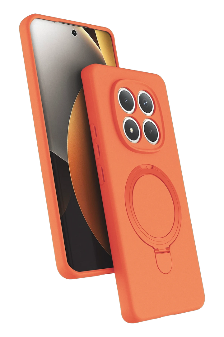 nebaktın Xiaomi Redmi Note 15 Pro 4G Regal Magsafe Standlı Kapak - Turuncu 1