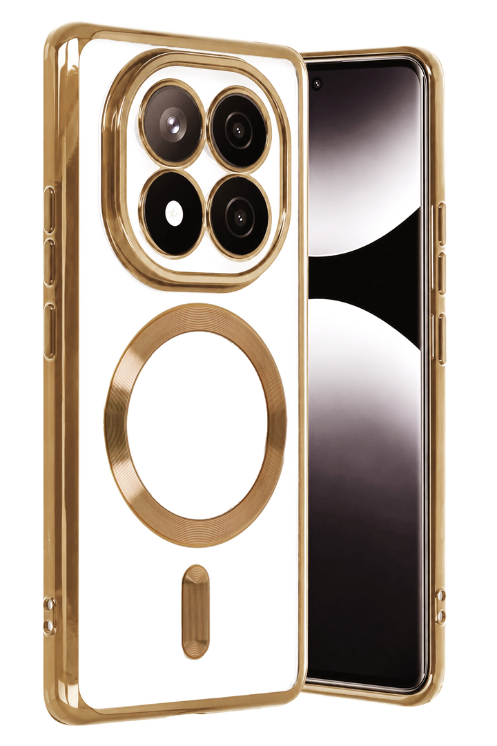 nebaktın Xiaomi Redmi Note 15 Pro 5G Kross Magneticsafe Kapak - Gold 1