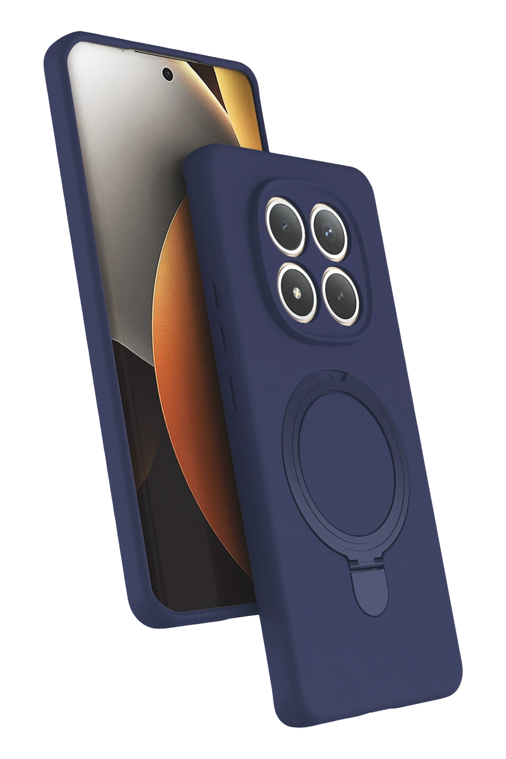 nebaktın Xiaomi Redmi Note 15 Pro 5G Regal Magsafe Standlı Kapak - Lacivert 1