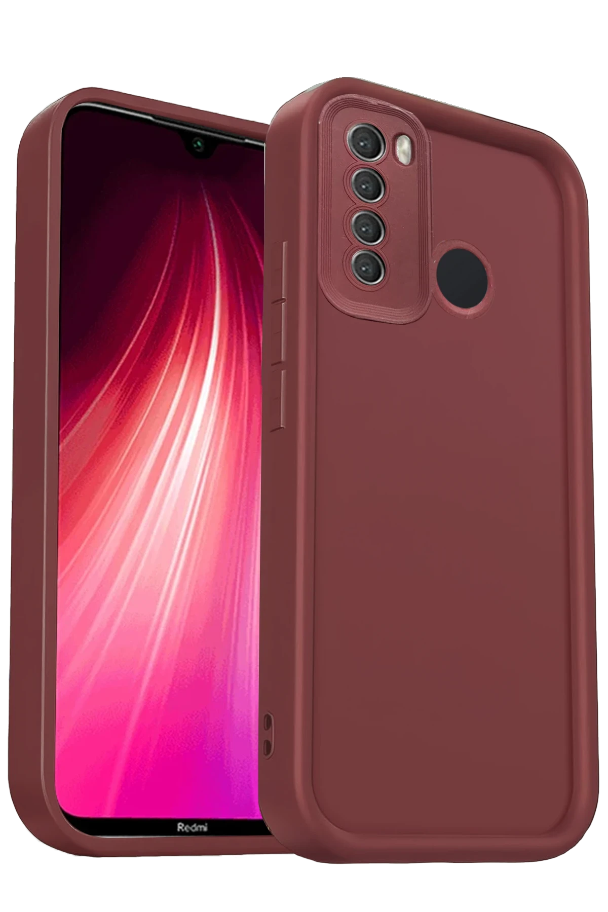 nebaktın Xiaomi Redmi Note 8 Kılıf Viera Silikon - Bordo 1