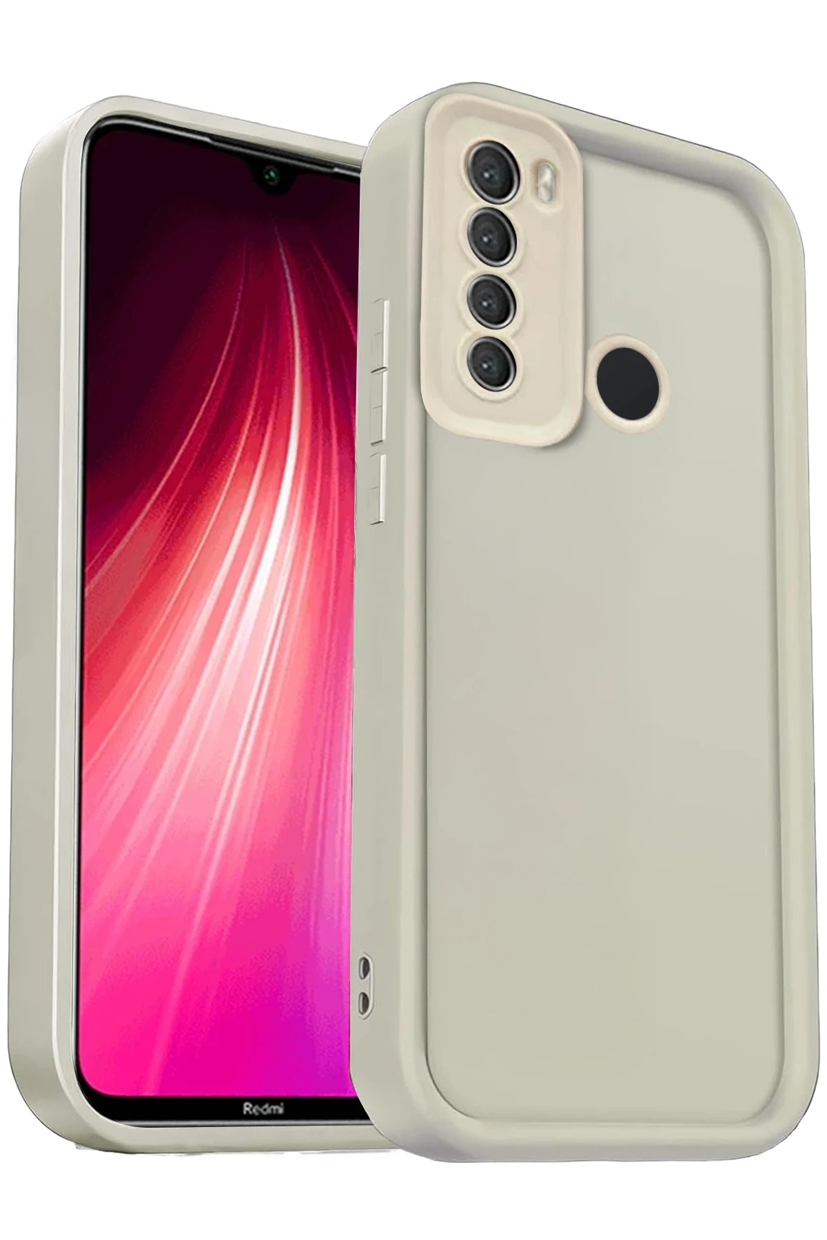 nebaktın Xiaomi Redmi Note 8 Kılıf Viera Silikon - Krem 1