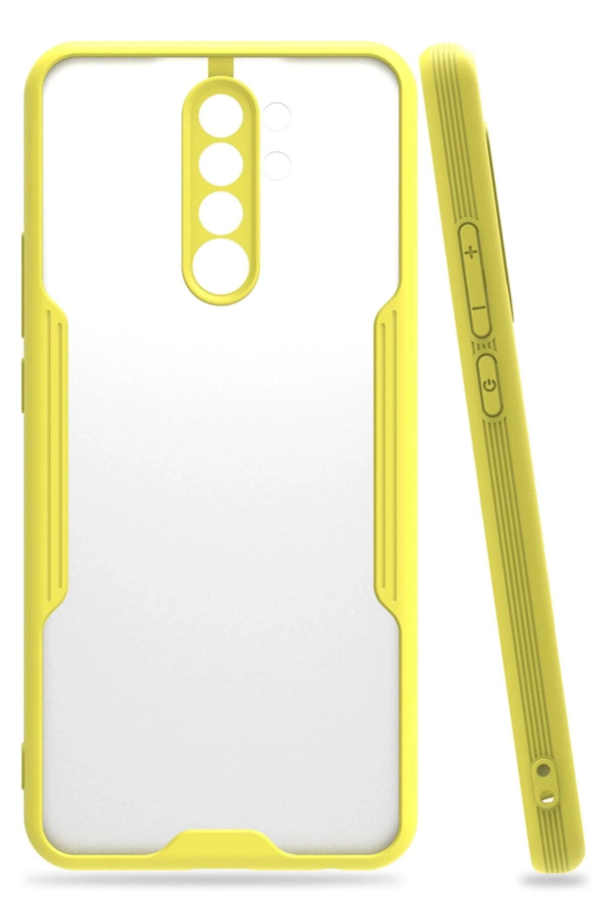 nebaktın Xiaomi Redmi Note 8 Pro Kılıf Platin Silikon - Sarı 1