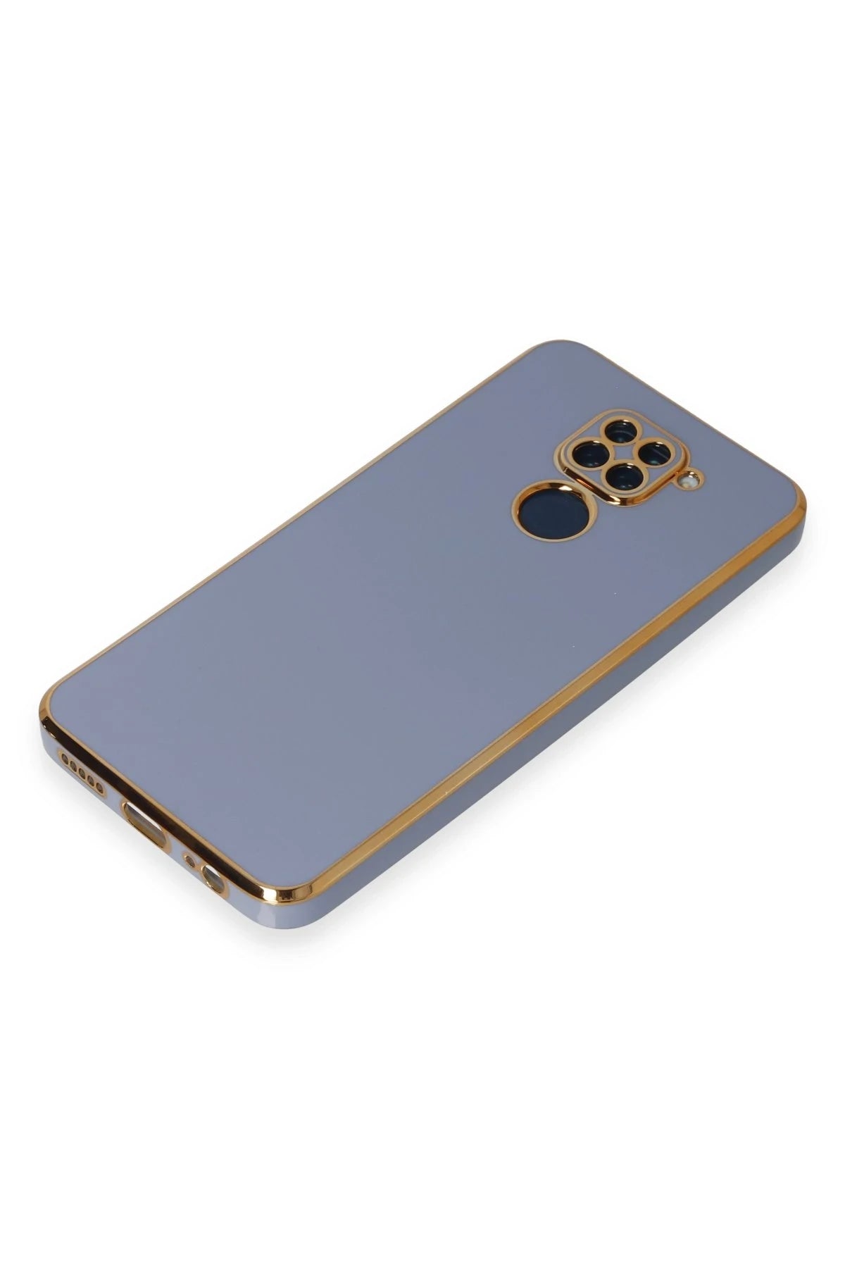 nebaktın Xiaomi Redmi Note 9 Kılıf Volet Silikon - Mavi 4