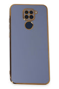 nebaktın Xiaomi Redmi Note 9 Kılıf Volet Silikon - Mavi 1