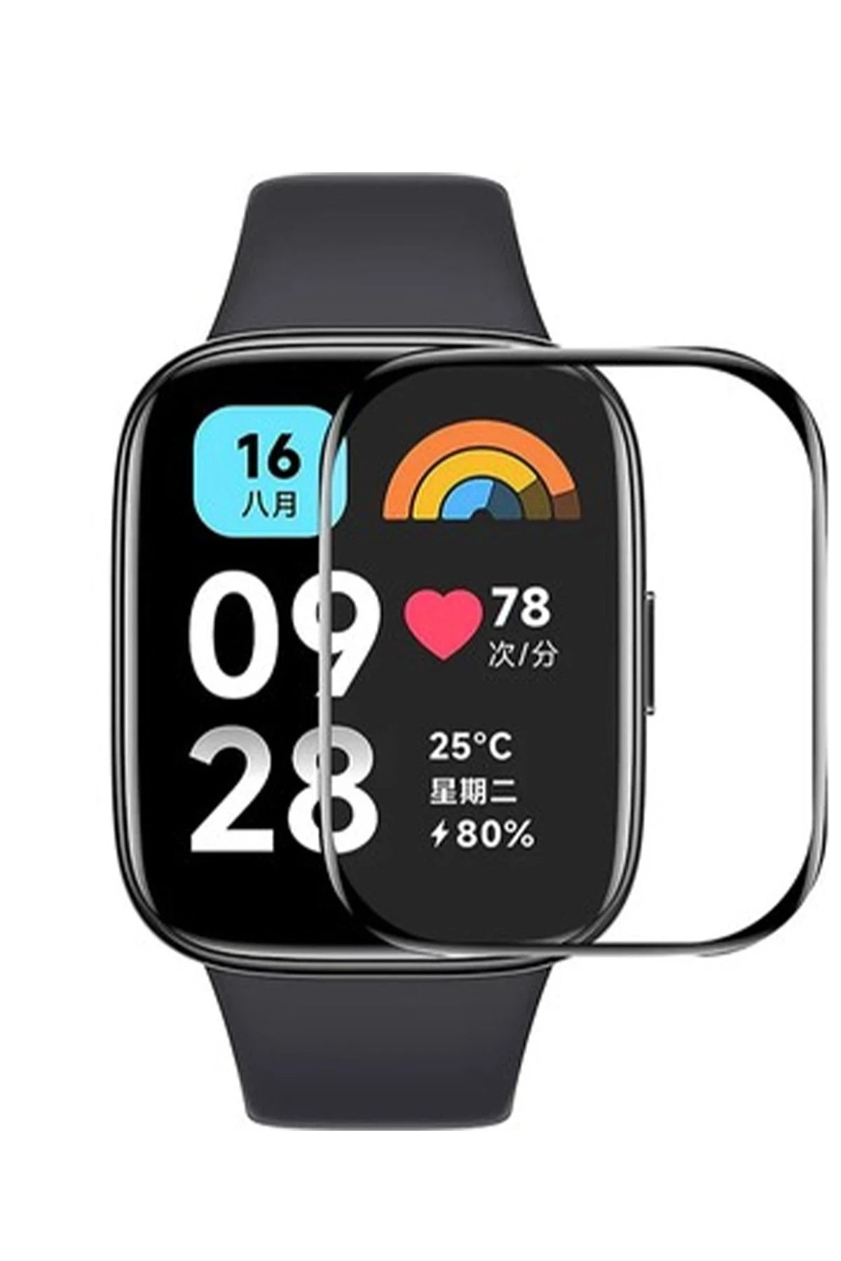nebaktın Xiaomi Redmi Watch 3 Active Polymer Nano Ekran Koruyucu - Şeffaf 1
