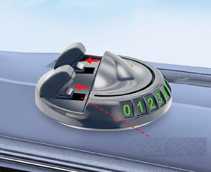 360° Dönebilen Yapışkanlı Numaratörlü Araç Telefon Tutucu 2