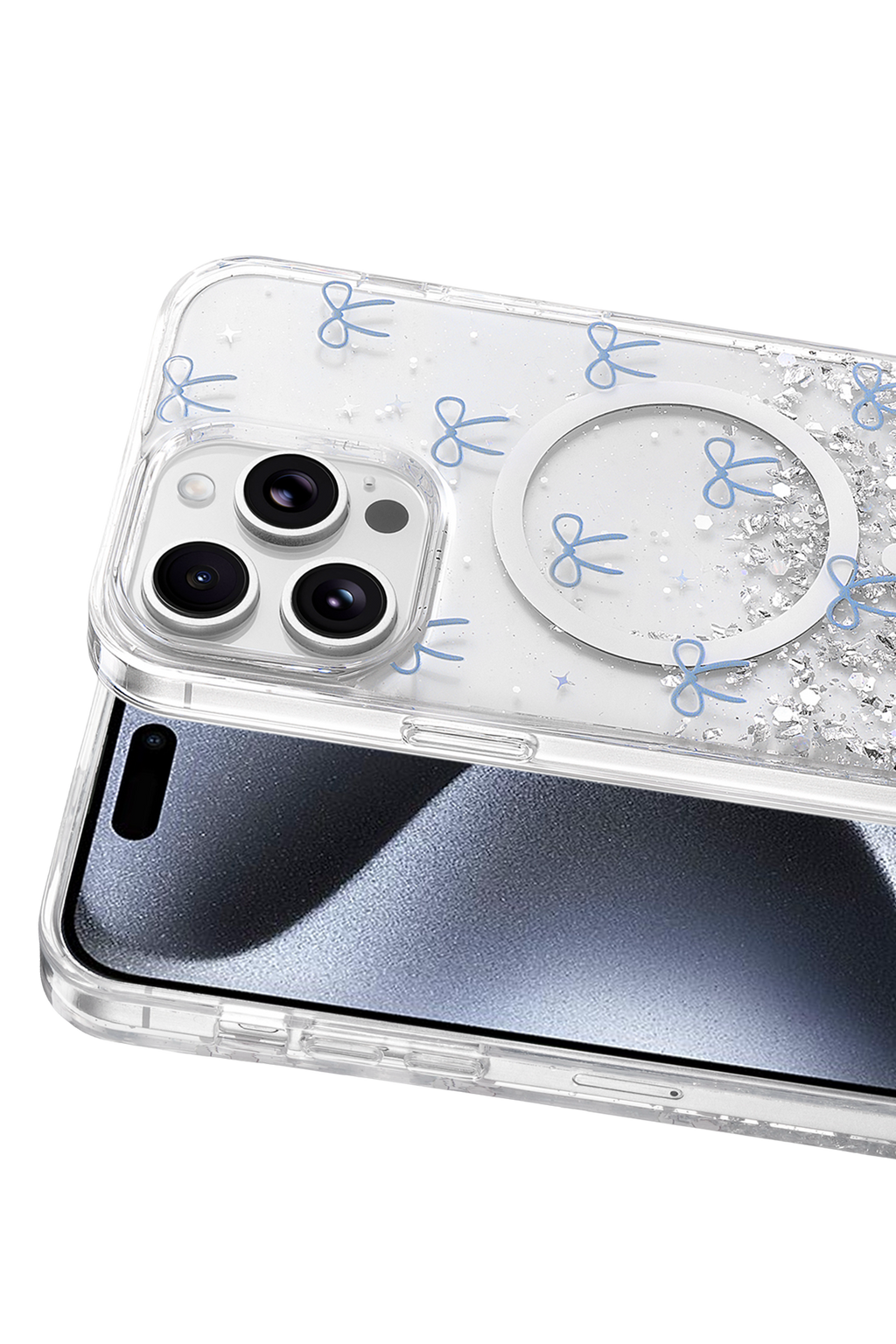Onegif Apple iPhone 14 Pro Max Misk Simli Magsafe Kapak - Desen 3 2