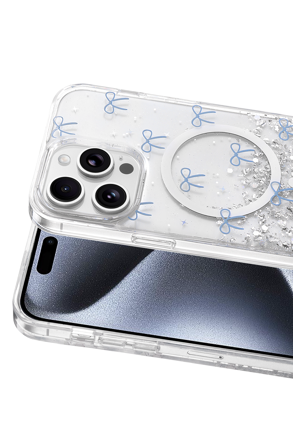 Onegif Apple iPhone 14 Pro Max Misk Simli Magsafe Kapak - Desen 3 2