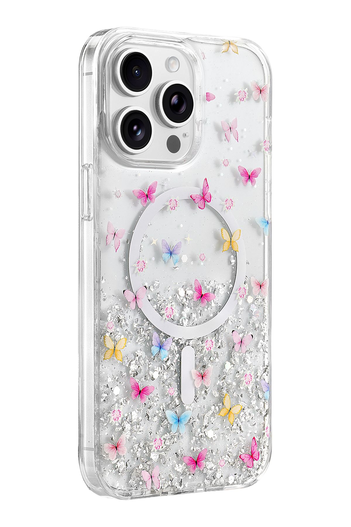 Onegif Apple iPhone 14 Pro Max Misk Simli Magsafe Kapak - Desen 4 3