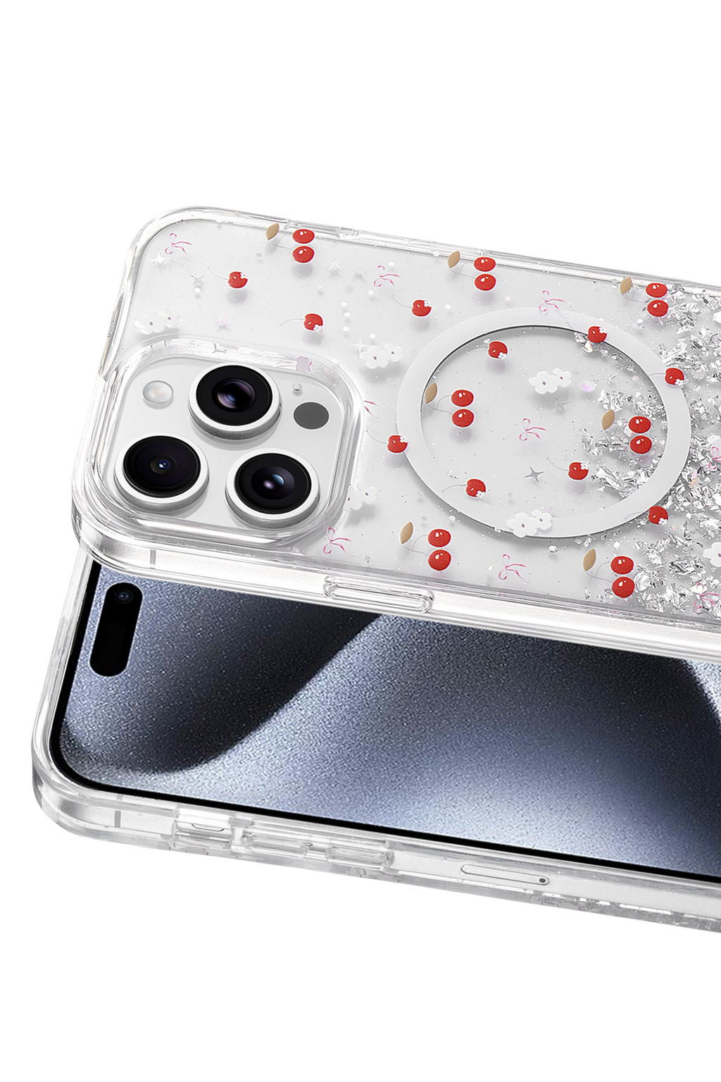 Onegif Apple iPhone 15 Pro Max Misk Simli Magsafe Kapak - Desen 5 2