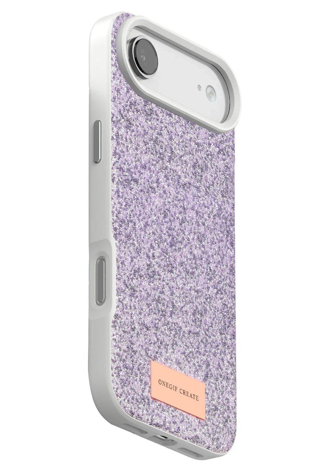 Onegif Apple iPhone 17 Air Bright Simli Kapak - Lila 3