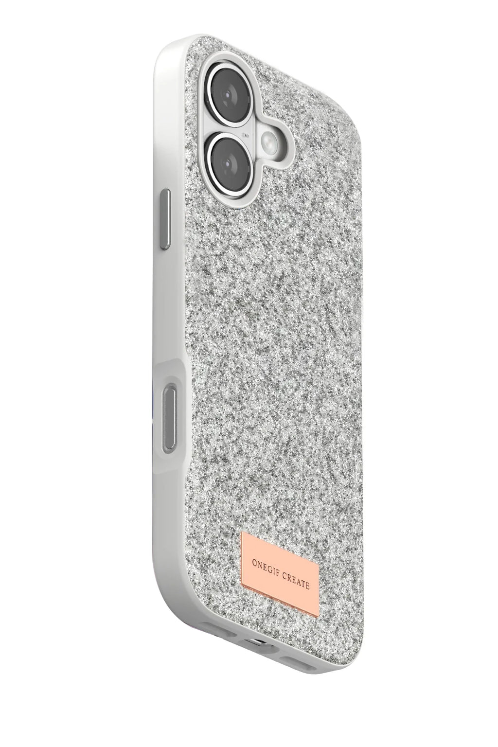 Onegif Apple iPhone 17 Bright Simli Kapak - Beyaz 3