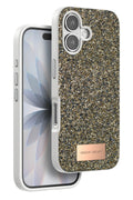 Onegif Apple iPhone 17 Bright Simli Kapak - Çöl Titanyum 1