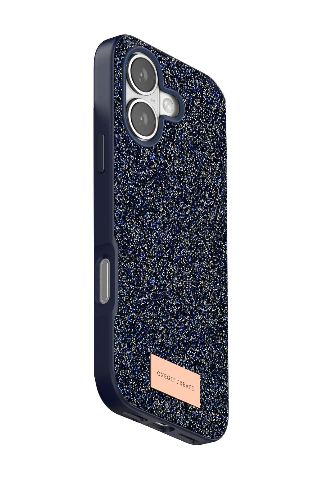 Onegif Apple iPhone 17 Bright Simli Kapak - Mavi 3