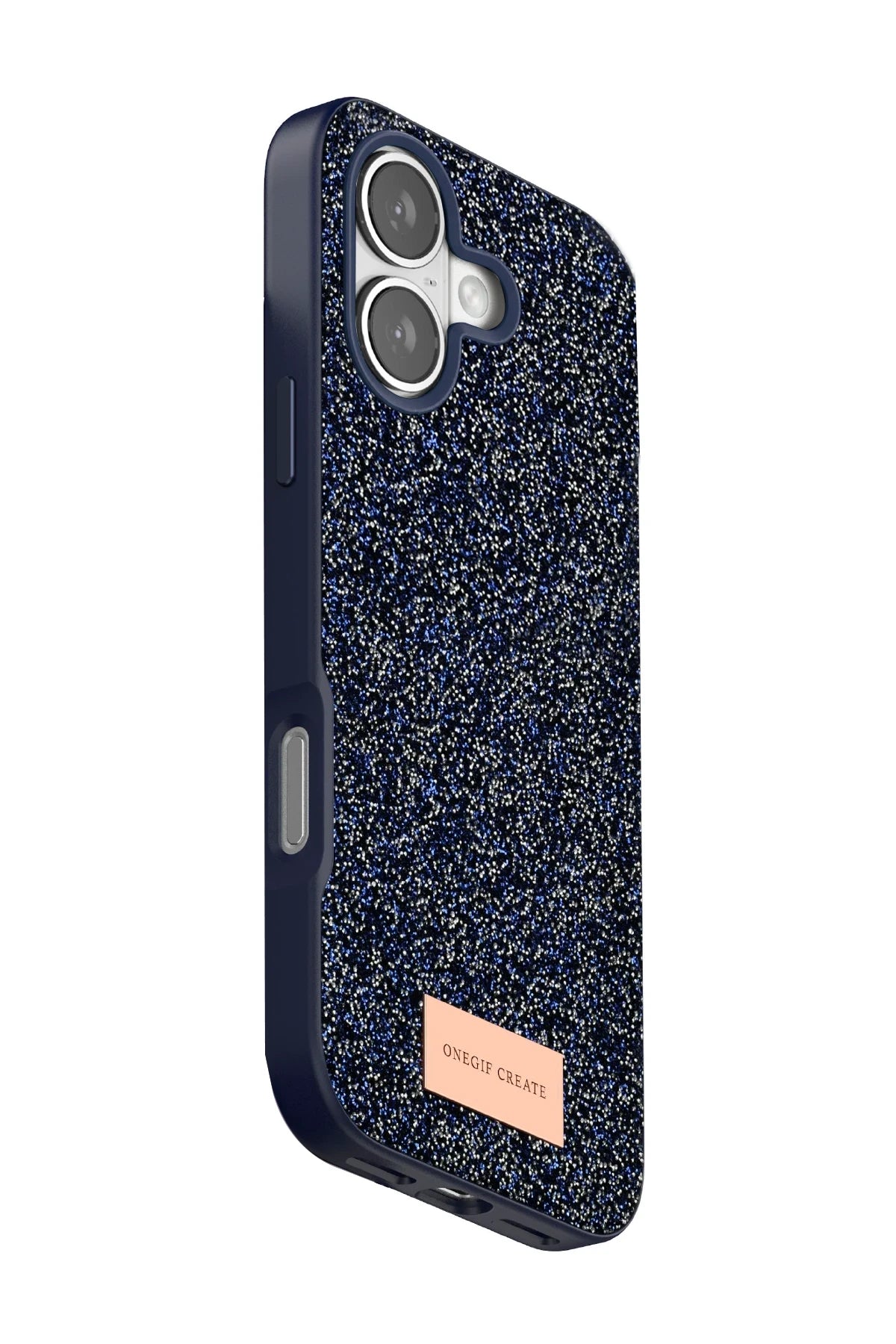 Onegif Apple iPhone 17 Bright Simli Kapak - Mavi 3
