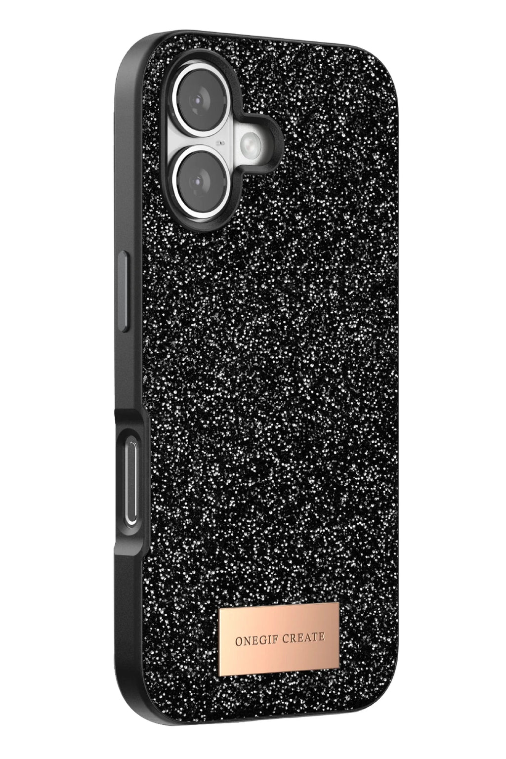 Onegif Apple iPhone 17 Bright Simli Kapak - Siyah 3