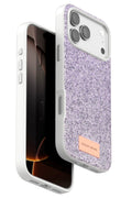 Onegif Apple iPhone 17 Pro Bright Simli Kapak - Lila 1