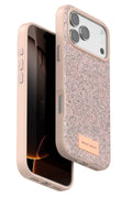 Onegif Apple iPhone 17 Pro Bright Simli Kapak - Pembe 1