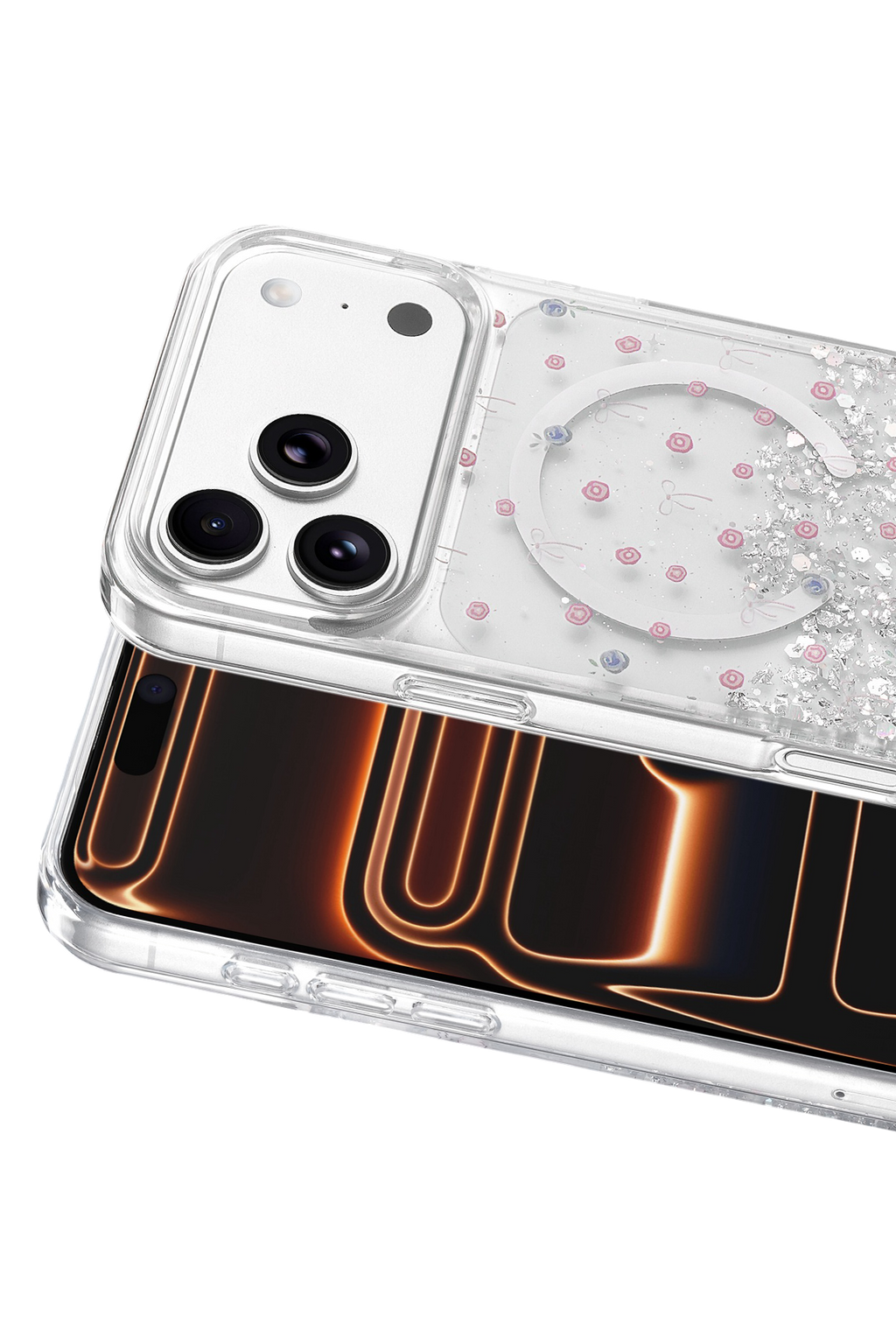 Onegif Apple iPhone 17 Pro Misk Simli Magsafe Kapak - Desen 1 2