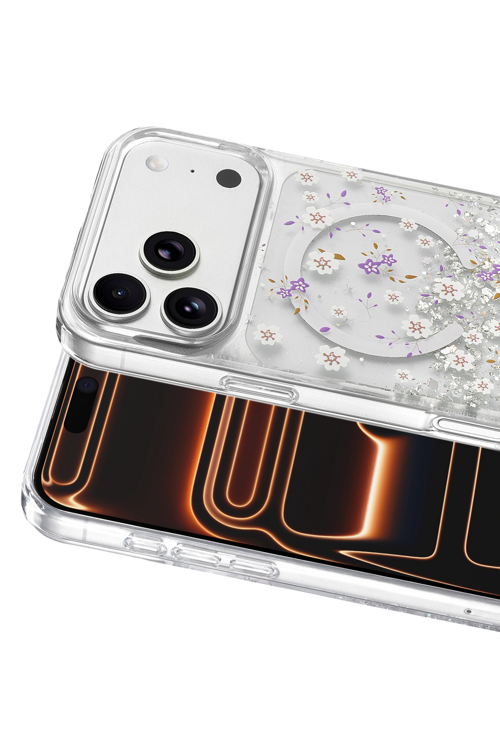 Onegif Apple iPhone 17 Pro Misk Simli Magsafe Kapak - Desen 2 2