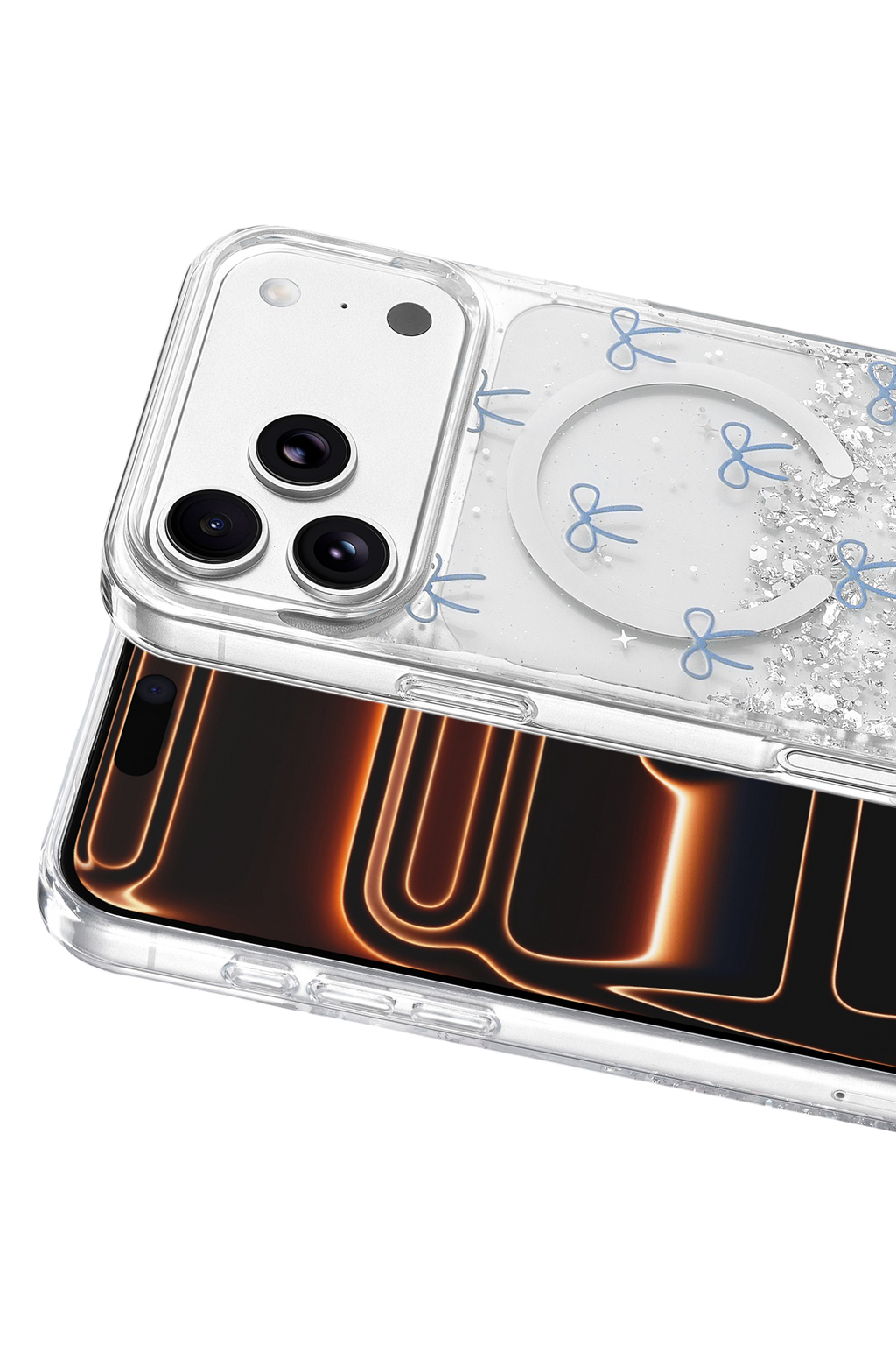 Onegif Apple iPhone 17 Pro Misk Simli Magsafe Kapak - Desen 3 2