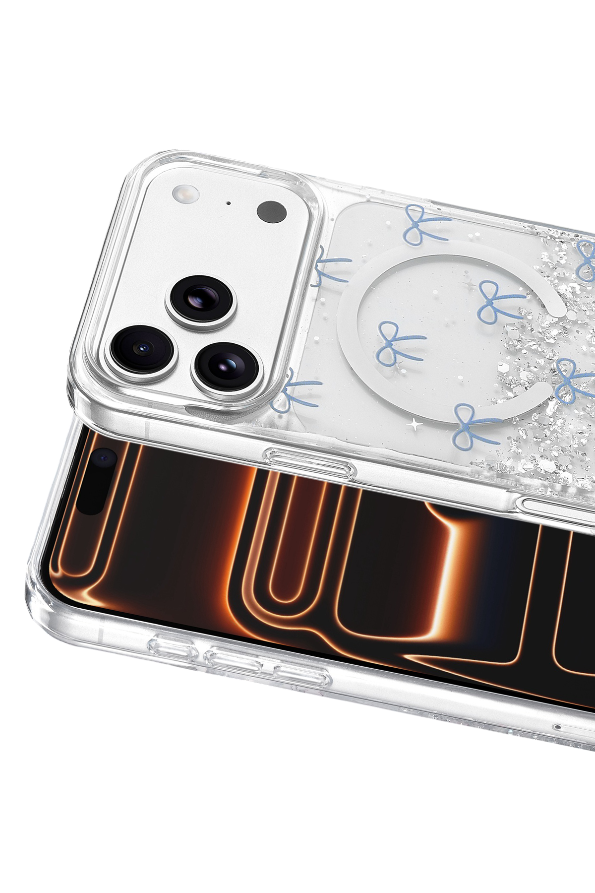Onegif Apple iPhone 17 Pro Misk Simli Magsafe Kapak - Desen 3 2