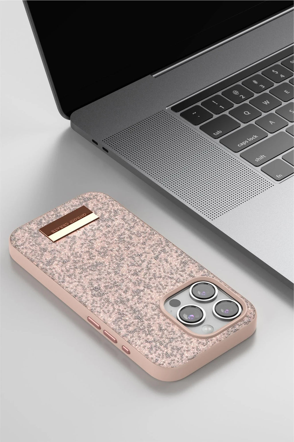 Onegif Apple iPhone 15 Pro Max Bright Simli Kapak - Siyah 3