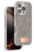Onegif Apple iPhone 16 Pro Max Bright Simli Kapak - Gold 1