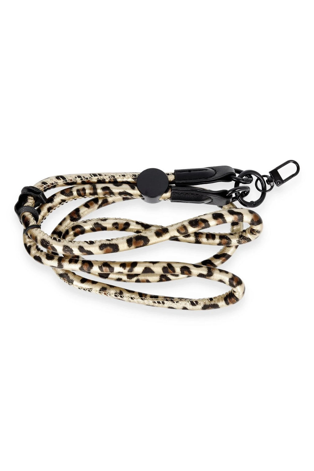 Onegif JI Leopar Desenli Boyun Askısı - Gold 1