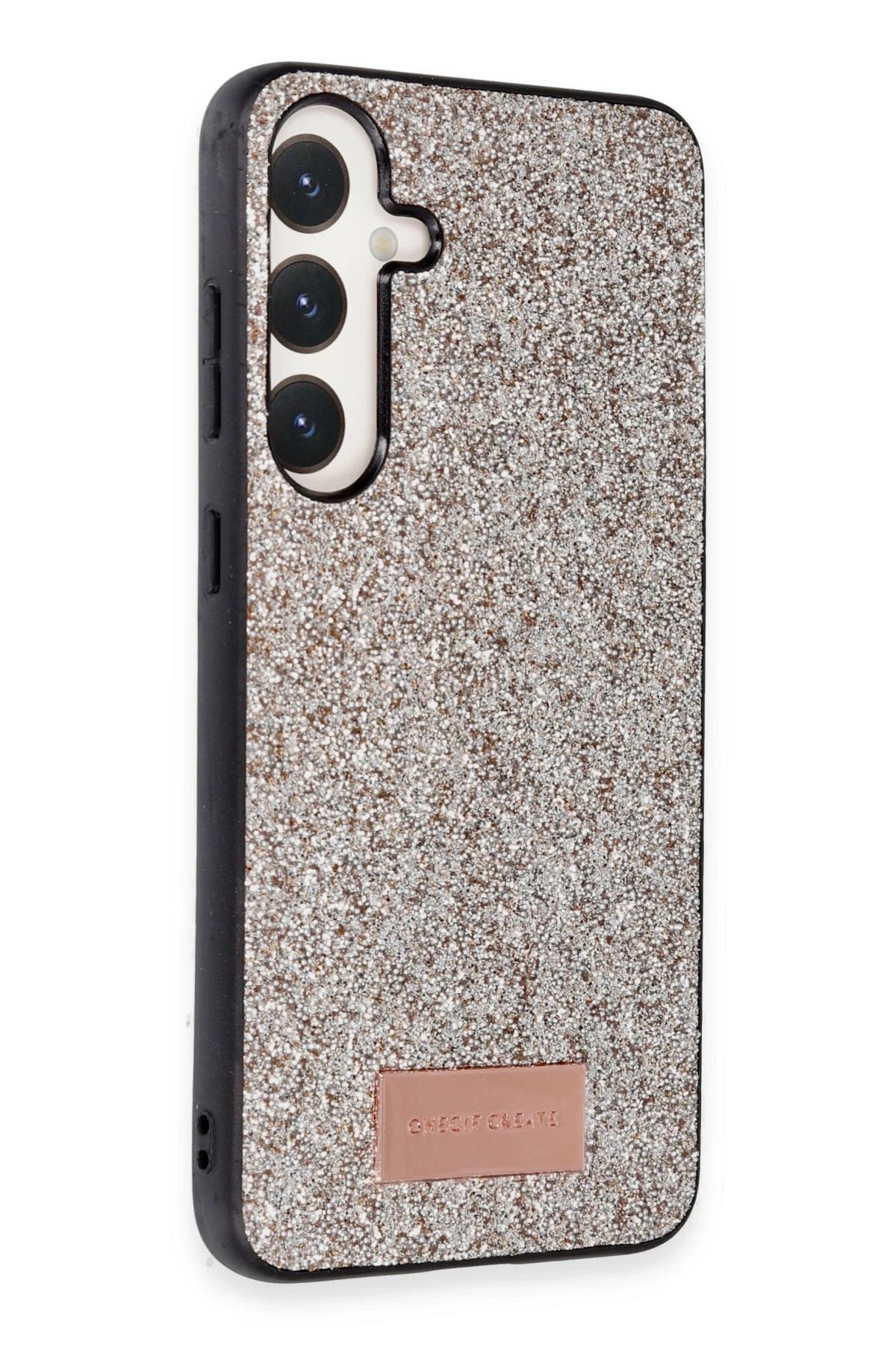 Onegif Samsung Galaxy A05S Bright Simli Kapak - Gold 2
