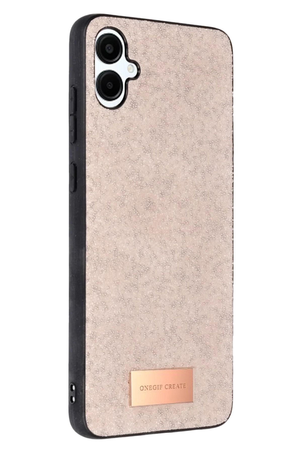 Onegif Samsung Galaxy A06 Bright Simli Kapak - Pembe 1