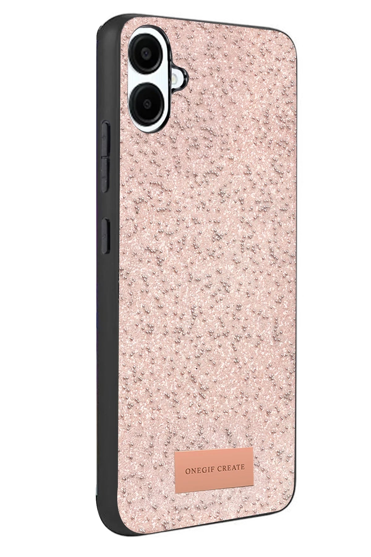 Onegif Samsung Galaxy A07 4G Bright Simli Kapak - Pembe 2