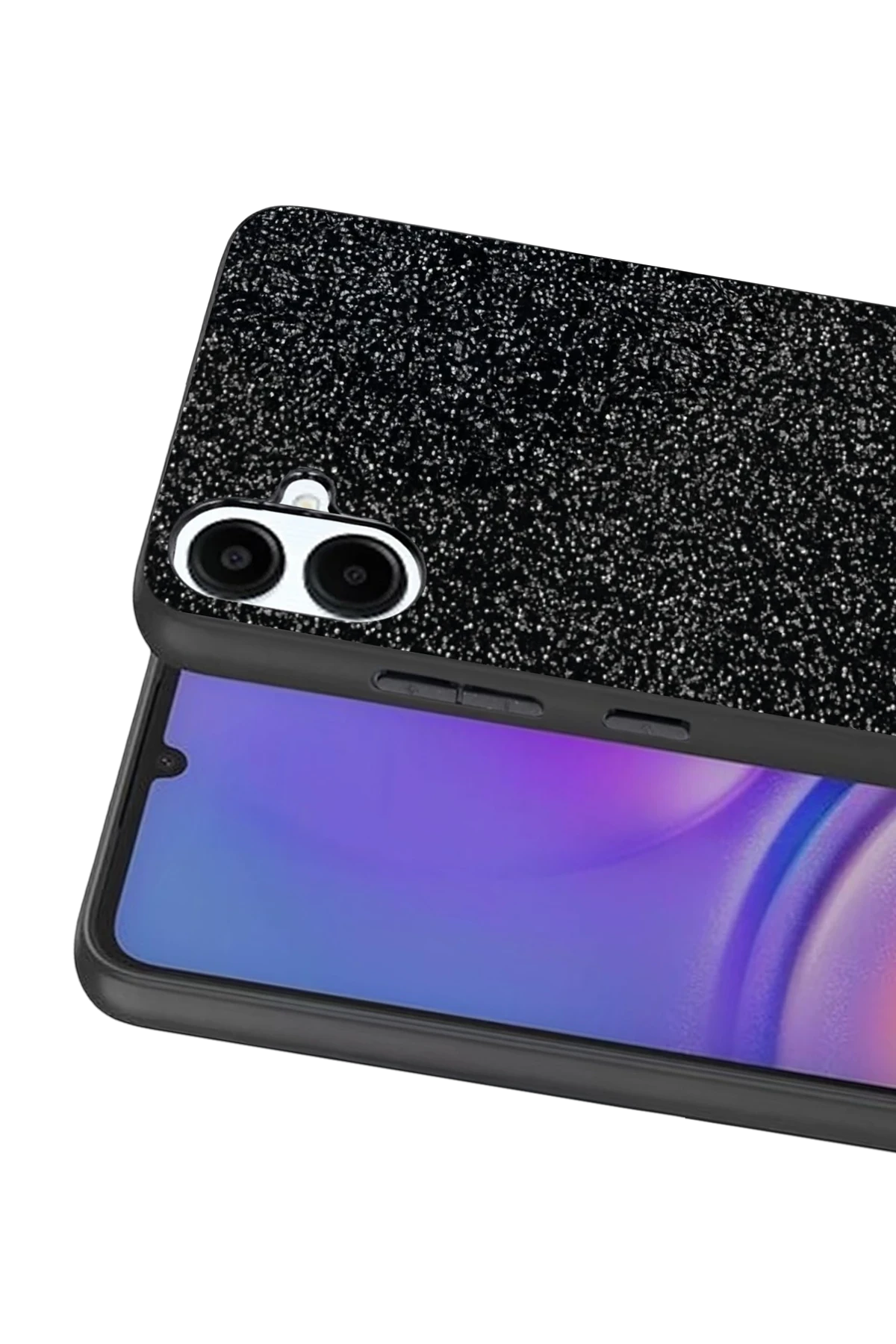 Onegif Samsung Galaxy A07 4G Bright Simli Kapak - Siyah 2