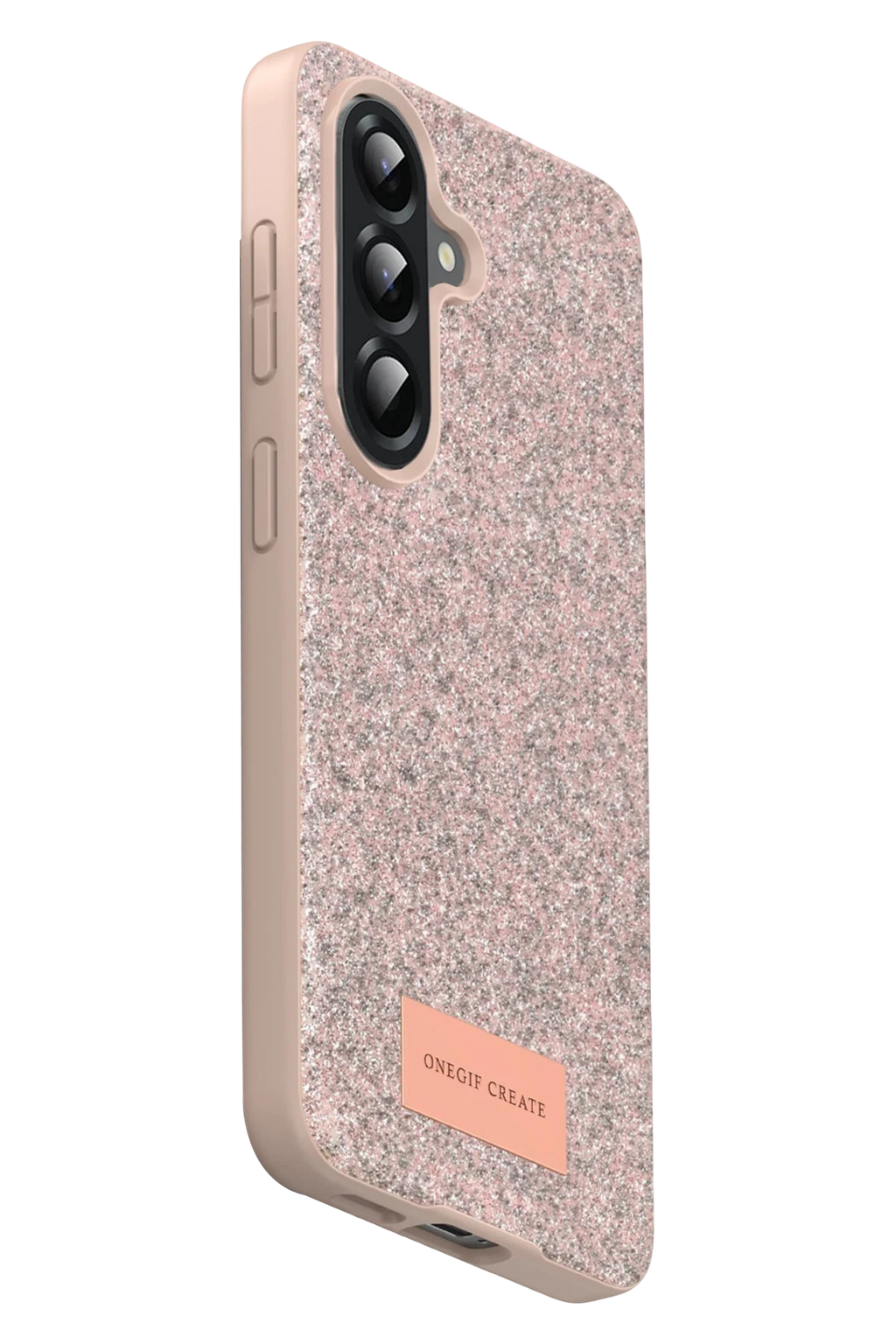 Onegif Samsung Galaxy A17 5G Bright Simli Kapak - Pembe 3