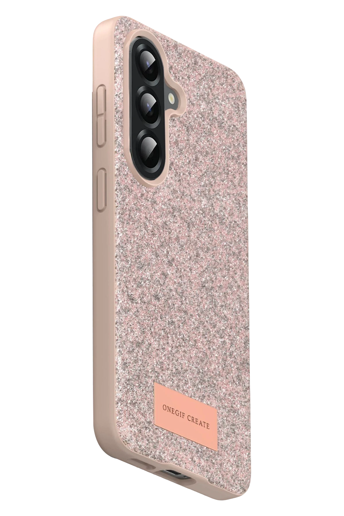 Onegif Samsung Galaxy A17 5G Bright Simli Kapak - Pembe 3
