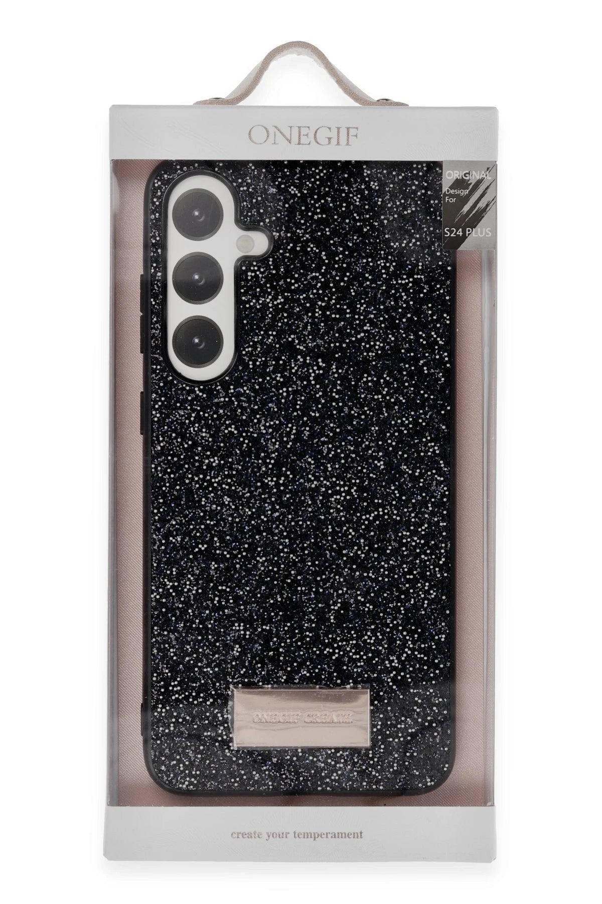 Onegif Samsung Galaxy A25 5G Bright Simli Kapak - Pembe 3