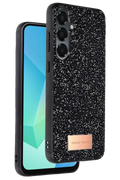 Onegif Samsung Galaxy A36 Bright Simli Kapak - Siyah 1