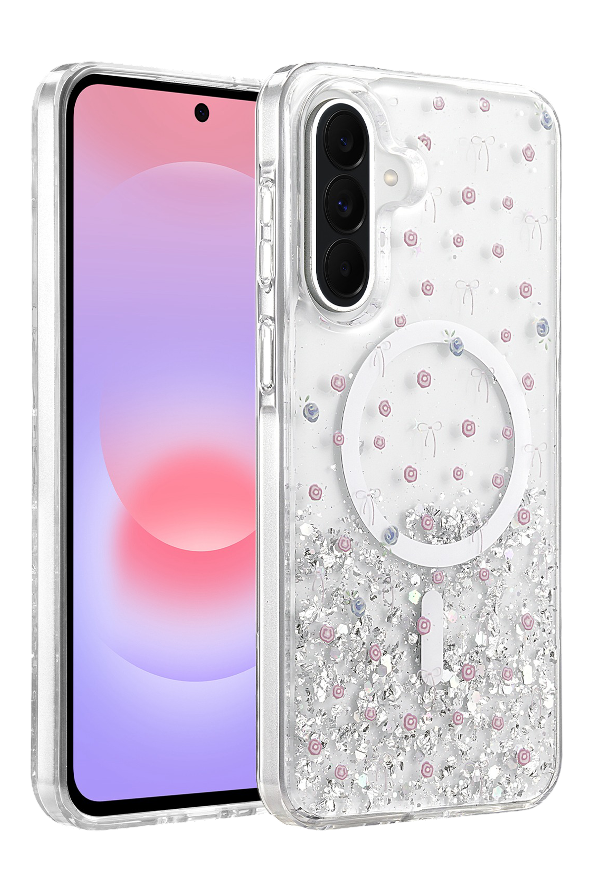 Onegif Samsung Galaxy A56 Misk Simli Magsafe Kapak - Desen 1 1
