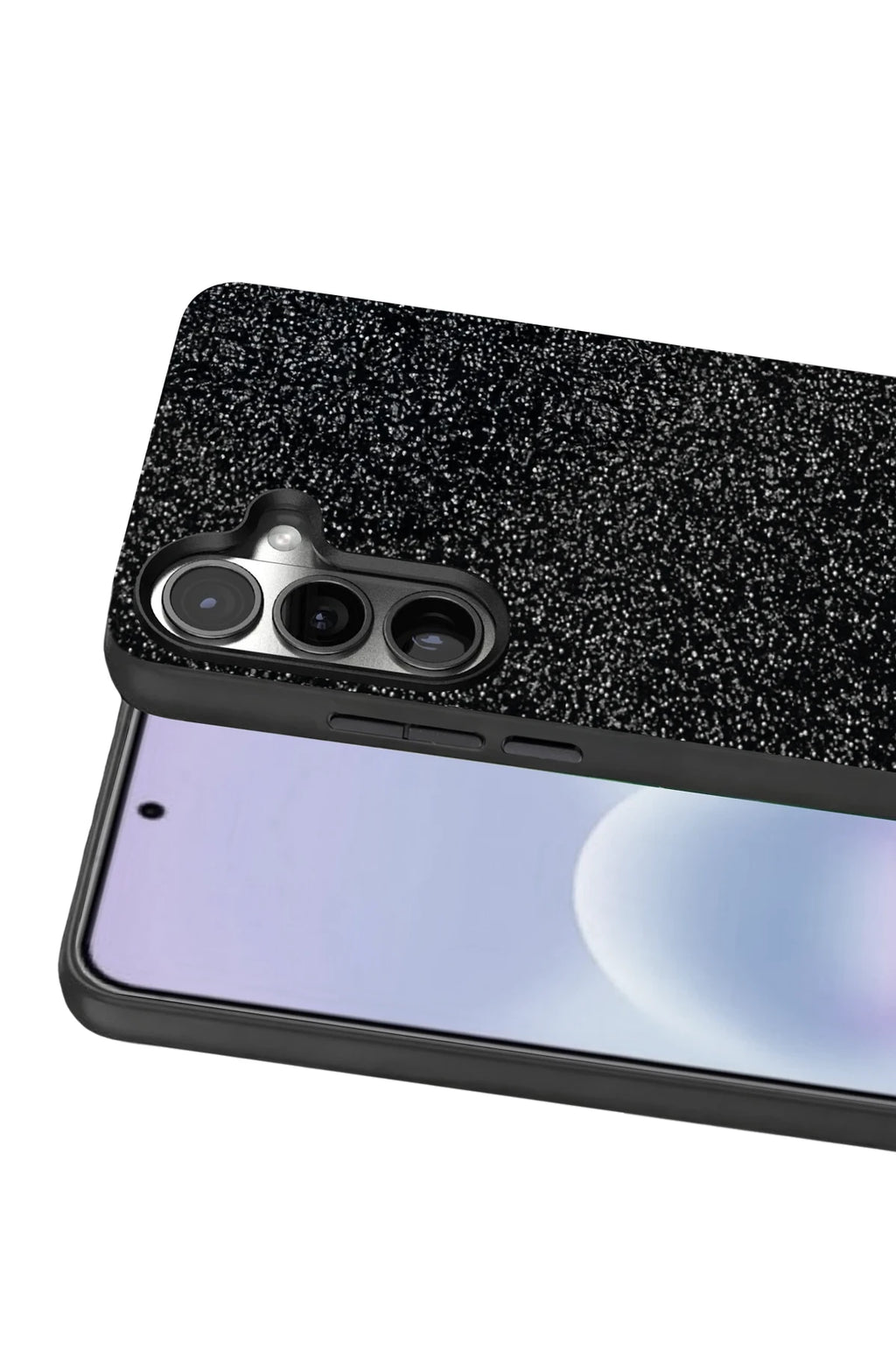 Onegif Samsung Galaxy A57 5G Bright Simli Kapak - Siyah 2