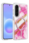 Onegif Samsung Galaxy A57 5G Lotus Simli Magsafe Kapak - Pembe 1