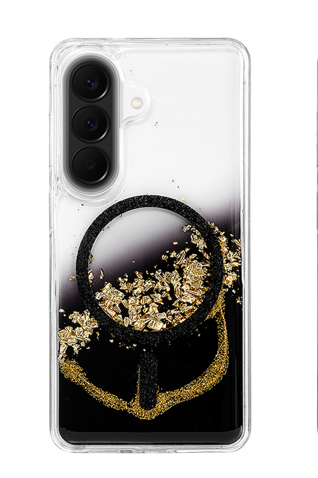 Onegif Samsung Galaxy A57 5G Lotus Simli Magsafe Kapak - Siyah 3