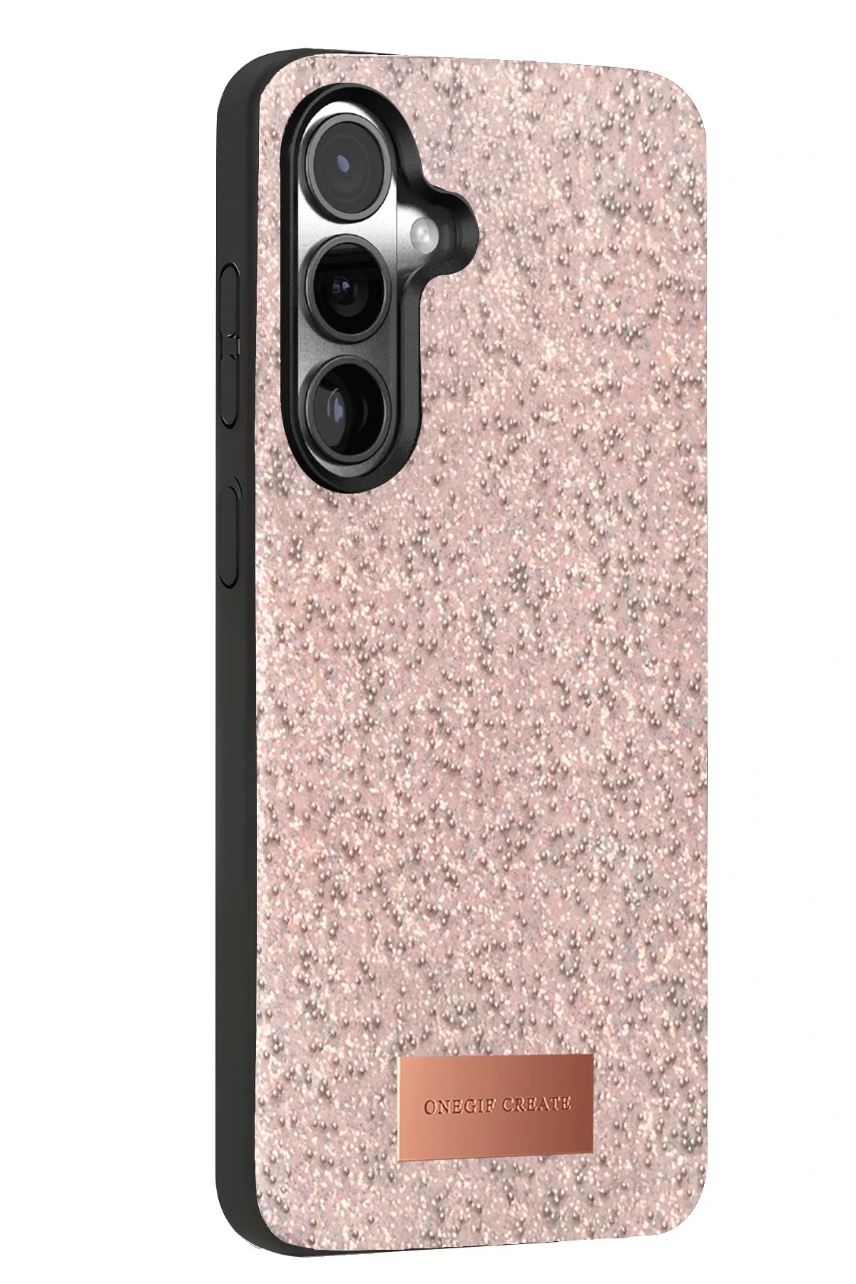 Onegif Samsung Galaxy S24 Plus Bright Simli Kapak - Pembe 3