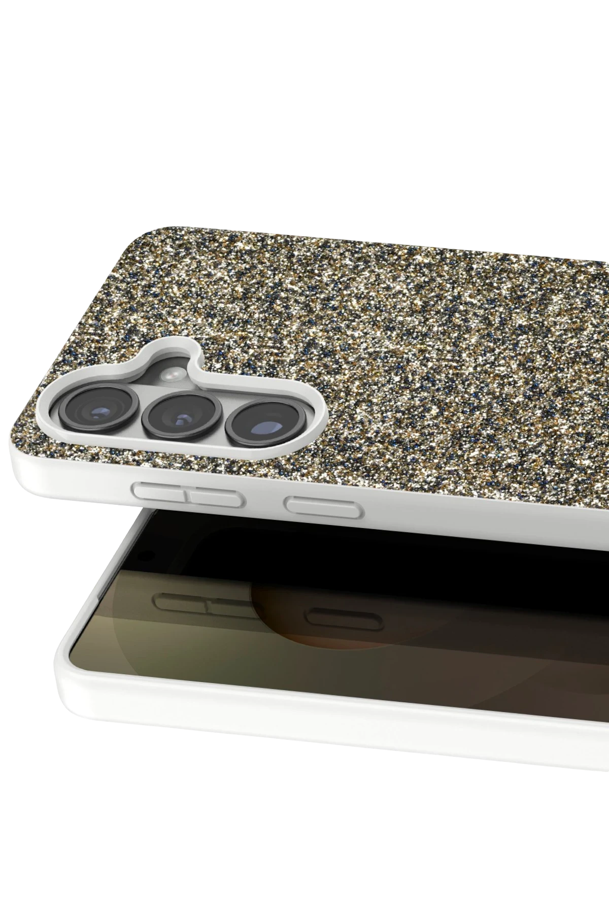 Onegif Samsung Galaxy S26 Plus Bright Simli Kapak - Gold 2