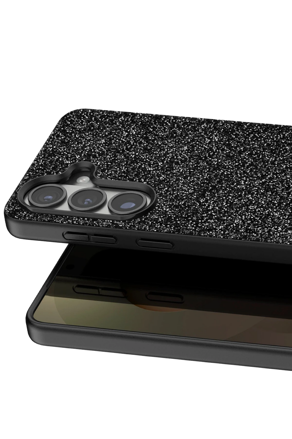 Onegif Samsung Galaxy S26 Plus Bright Simli Kapak - Siyah 2