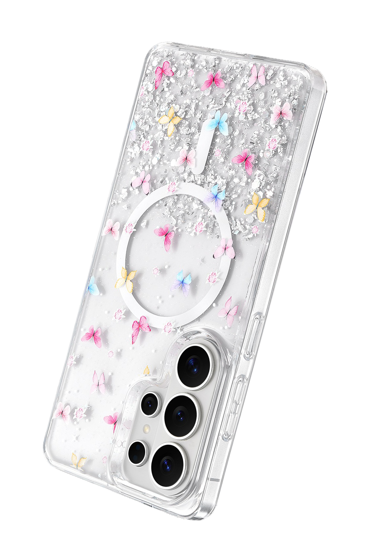 Onegif Samsung Galaxy S26 Ultra Misk Simli Magsafe Kapak - Desen 4 3