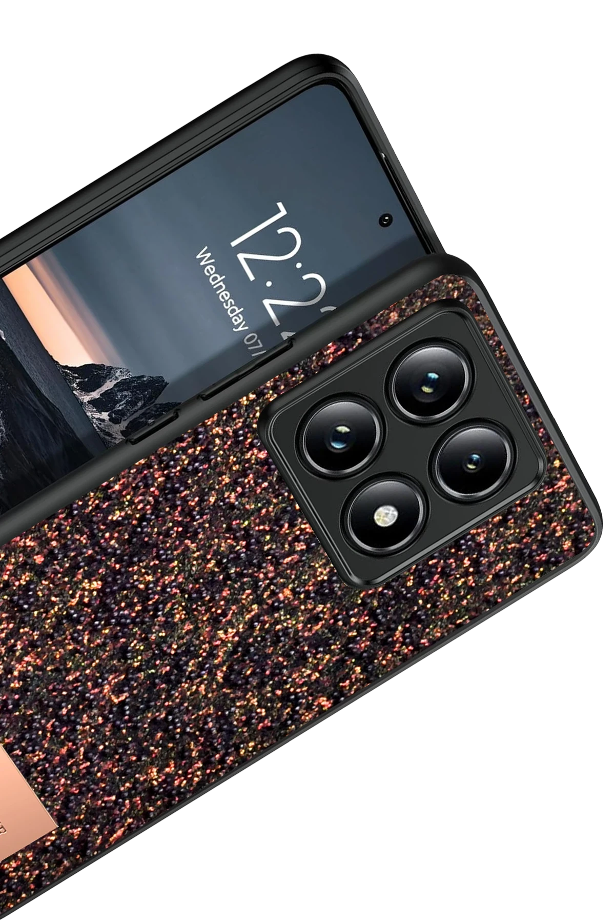 Onegif Xiaomi Mi 14T Pro Bright Simli Kapak - Derin Mor 2
