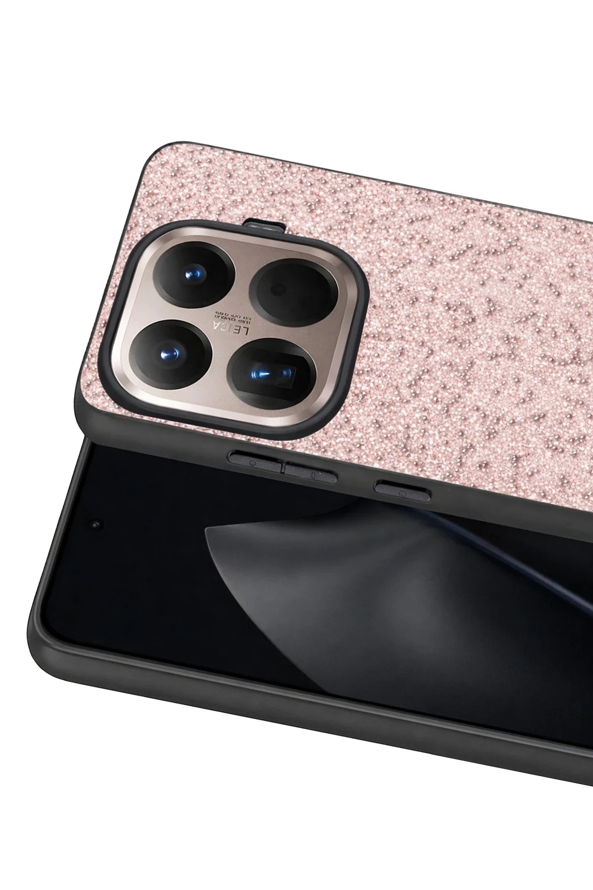 Onegif Xiaomi Mi 15T Pro Bright Simli Kapak - Pembe 2