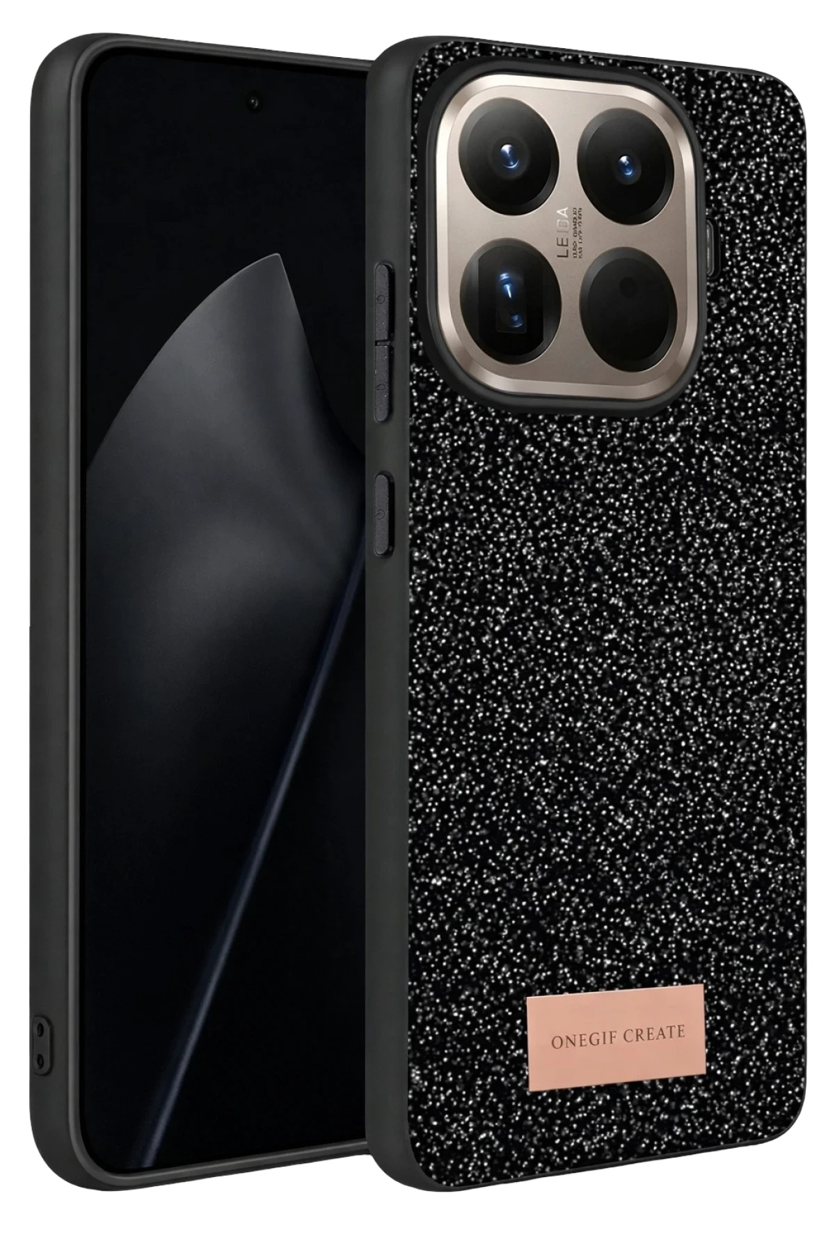 Onegif Xiaomi Mi 15T Pro Bright Simli Kapak - Siyah 1
