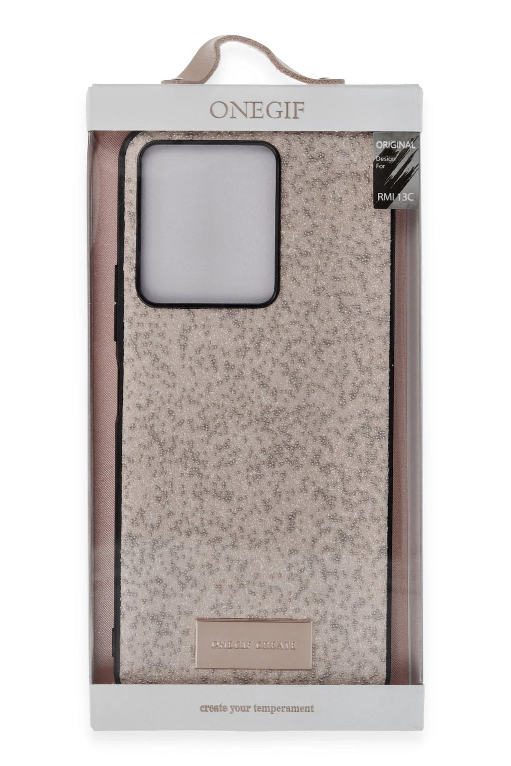Onegif Xiaomi Redmi 13C Bright Simli Kapak - Gold 3